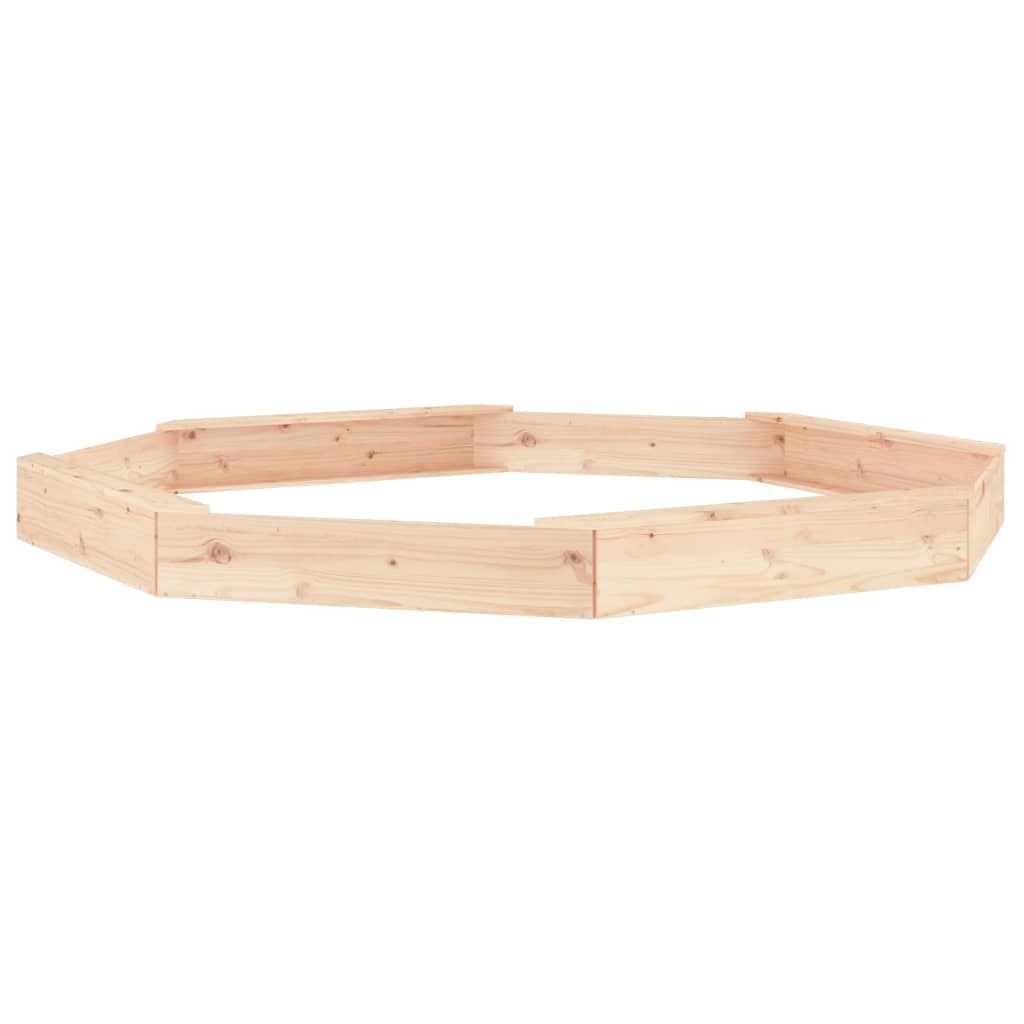 vidaXL Cutie de nisip cu scaune octogonale, lemn masiv de pin vidaXL Cutie de nisip cu scaune octogonale, lemn masiv de pin
