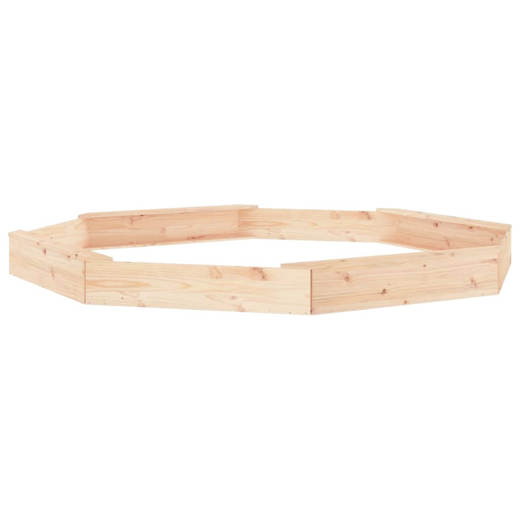 vidaXL Cutie de nisip cu scaune octogonale, lemn masiv de pin vidaXL Cutie de nisip cu scaune octogonale, lemn masiv de pin