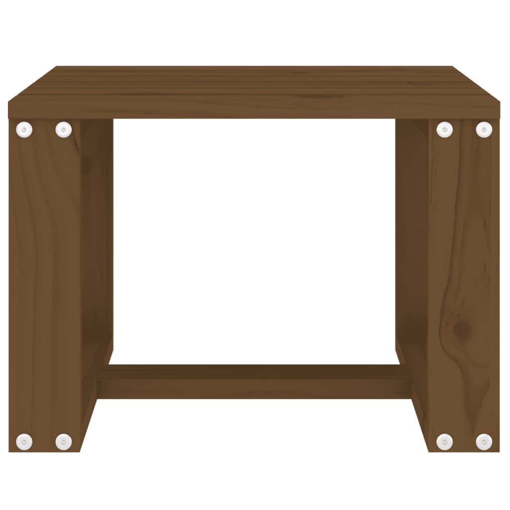 vidaXL Măsuță laterală grădină maro miere 40x38x28,5 cm lemn masiv pin vidaXL Măsuță laterală grădină maro miere 40x38x28,5 cm lemn masiv pin