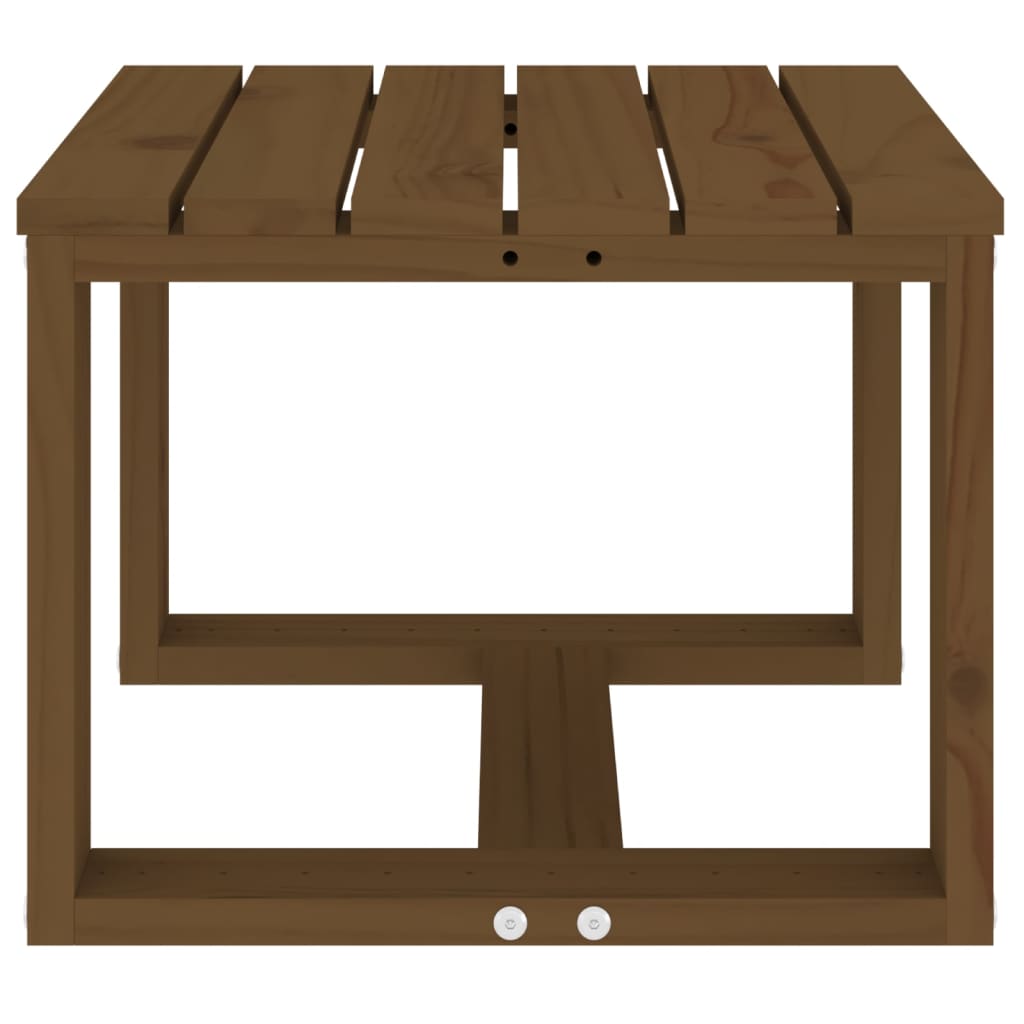 vidaXL Măsuță laterală grădină maro miere 40x38x28,5 cm lemn masiv pin vidaXL Măsuță laterală grădină maro miere 40x38x28,5 cm lemn masiv pin