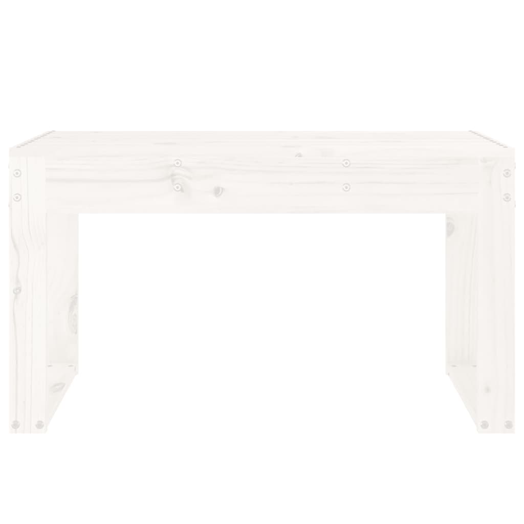 vidaXL Bancă de grădină, alb, 80x38x45 cm, lemn masiv de pin vidaXL Bancă de grădină, alb, 80x38x45 cm, lemn masiv de pin