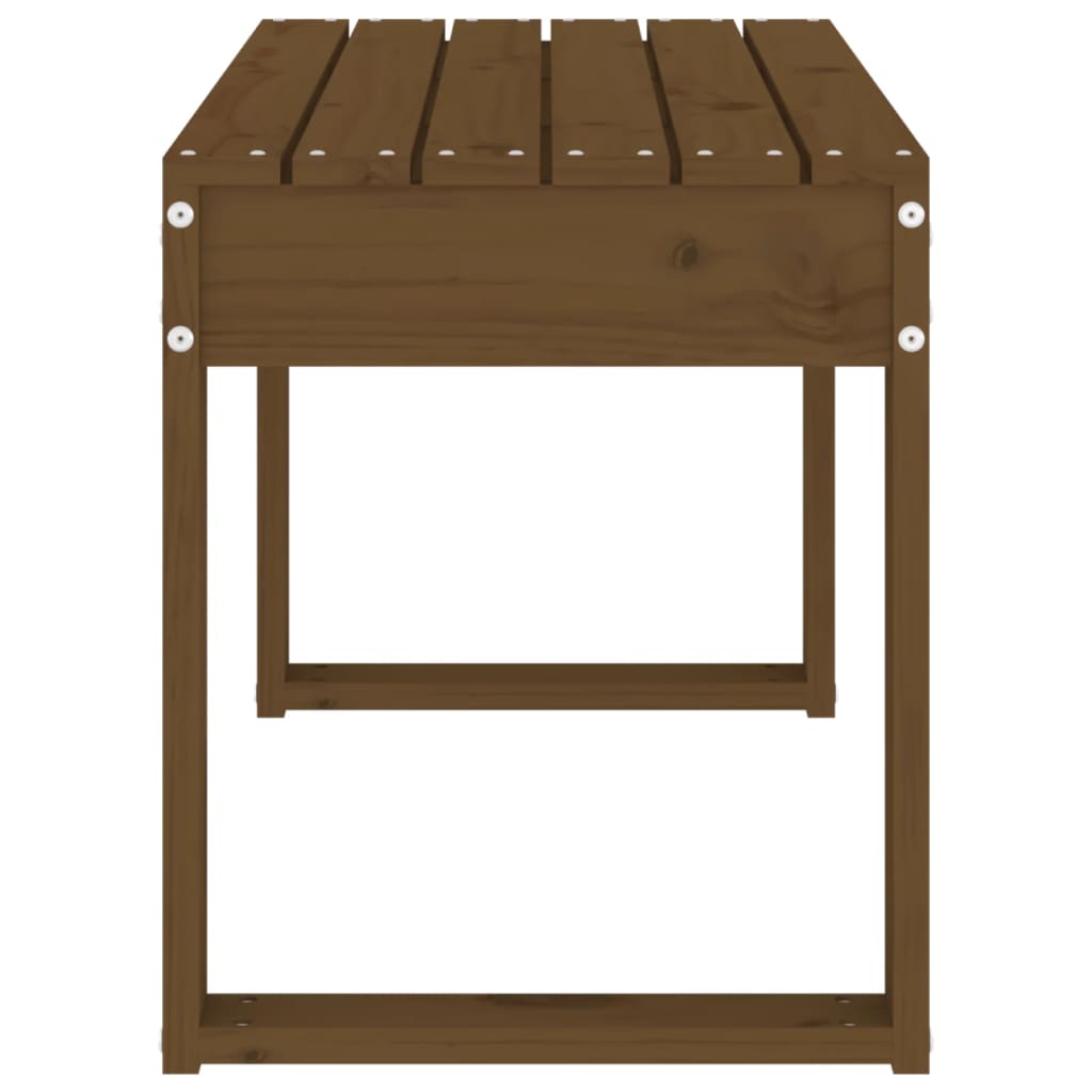 vidaXL Bancă de grădină, maro miere, 80x38x45 cm, lemn masiv de pin vidaXL Bancă de grădină, maro miere, 80x38x45 cm, lemn masiv de pin