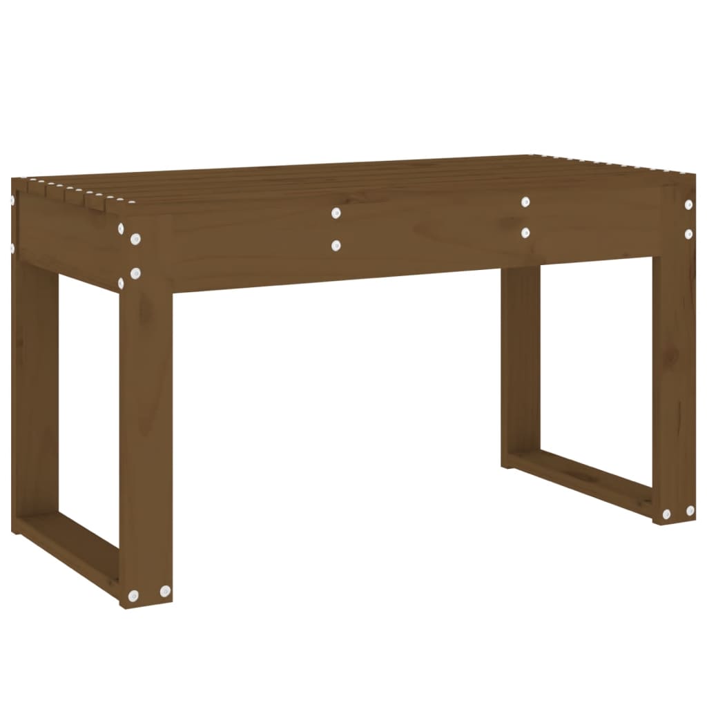 vidaXL Bancă de grădină, maro miere, 80x38x45 cm, lemn masiv de pin vidaXL Bancă de grădină, maro miere, 80x38x45 cm, lemn masiv de pin
