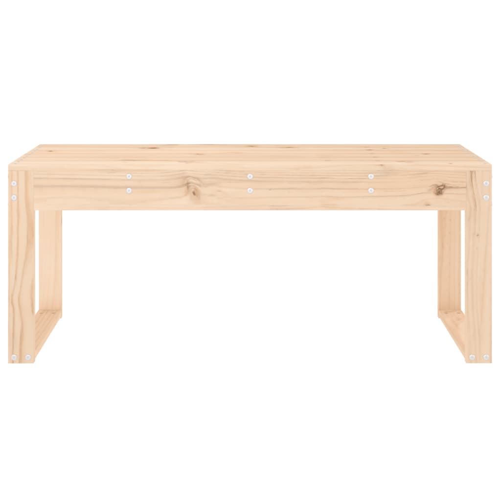 vidaXL Bancă de grădină, 110x38x45 cm, lemn masiv de pin vidaXL Bancă de grădină, 110x38x45 cm, lemn masiv de pin