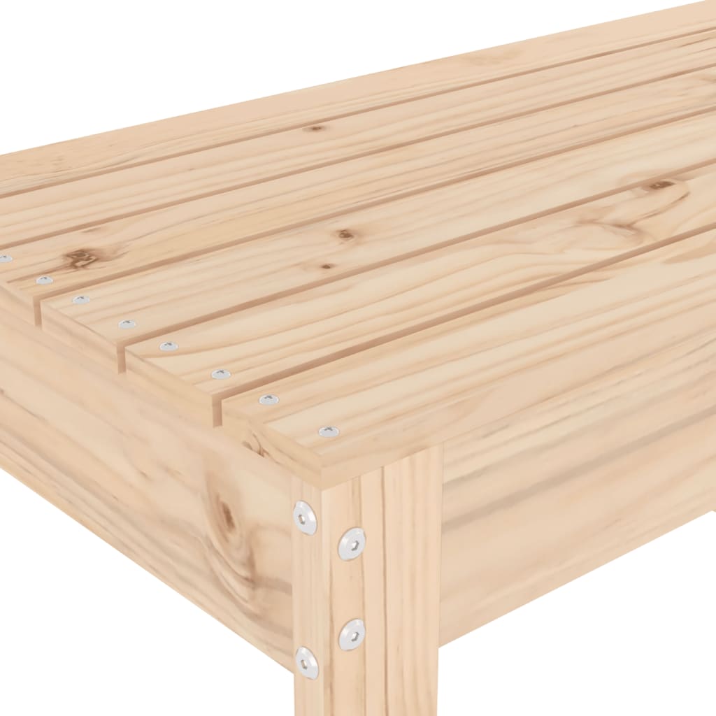 vidaXL Bancă de grădină, 110x38x45 cm, lemn masiv de pin vidaXL Bancă de grădină, 110x38x45 cm, lemn masiv de pin