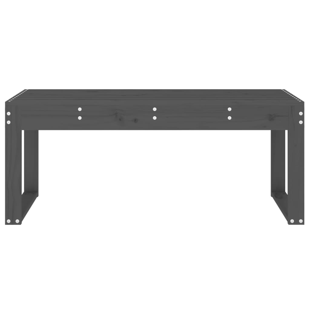 vidaXL Bancă de grădină, gri, 110x38x45 cm, lemn masiv de pin vidaXL Bancă de grădină, gri, 110x38x45 cm, lemn masiv de pin