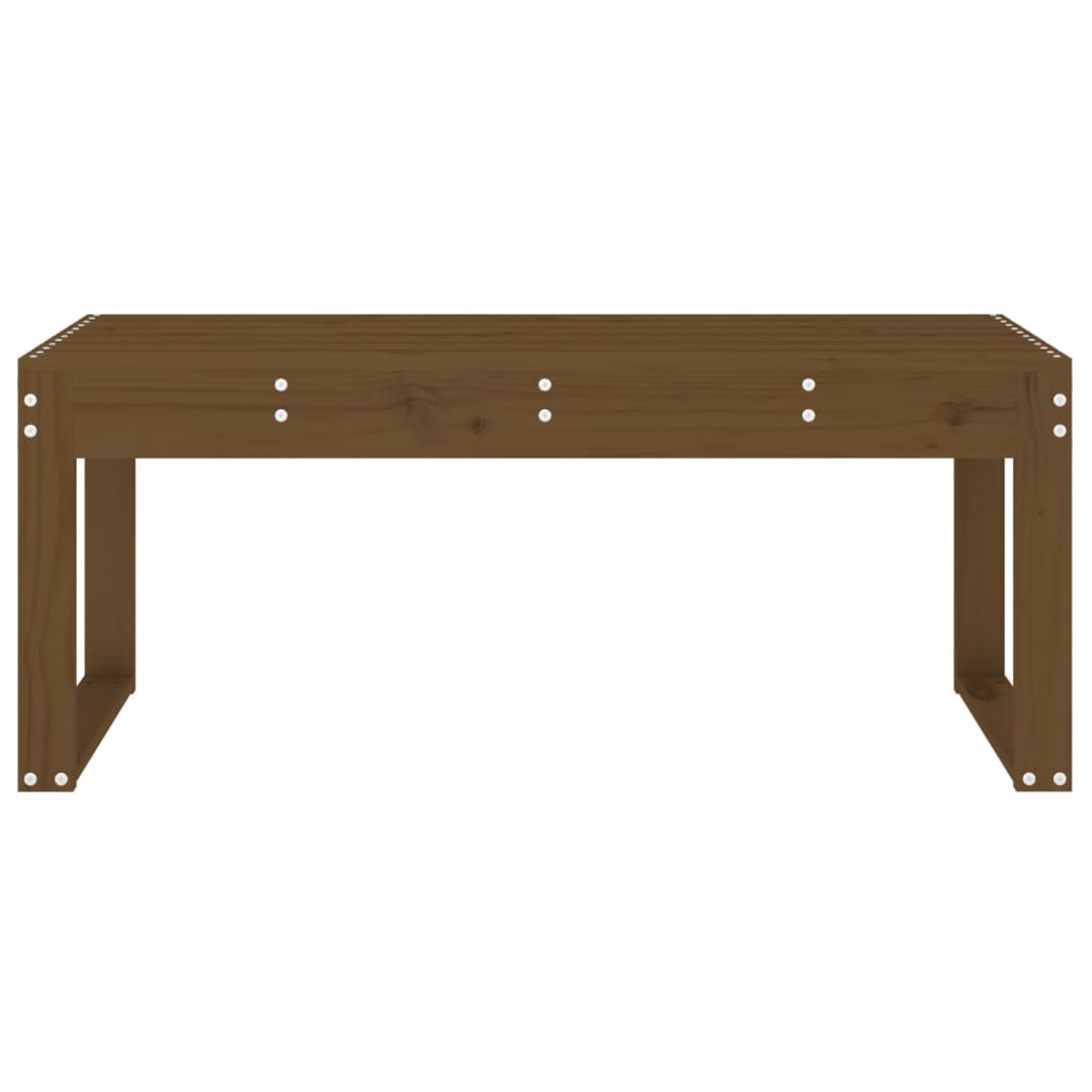 vidaXL Bancă de grădină, maro miere, 110x38x45 cm, lemn masiv de pin