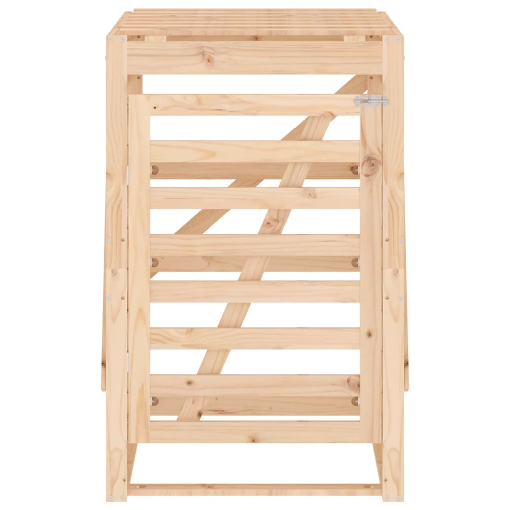 vidaXL Depozitare coș de gunoi, 84x90x128,5 cm, lemn masiv de pin vidaXL Depozitare coș de gunoi, 84x90x128,5 cm, lemn masiv de pin