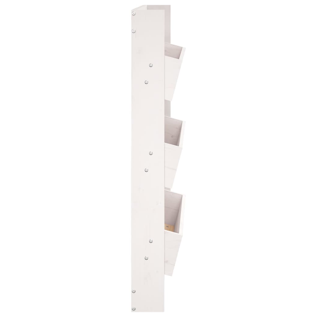 vidaXL Jardinieră de perete cu 3 niveluri alb 60x18,5x110 cm lemn pin vidaXL Jardinieră de perete cu 3 niveluri alb 60x18,5x110 cm lemn pin