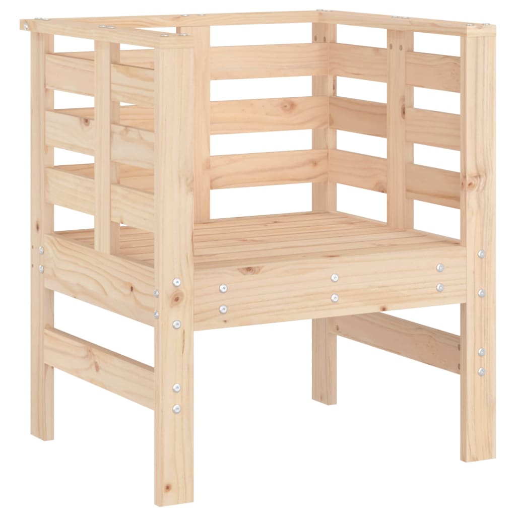 vidaXL Scaune de grădină, 2 buc., 61,5x53x71 cm, lemn masiv de pin