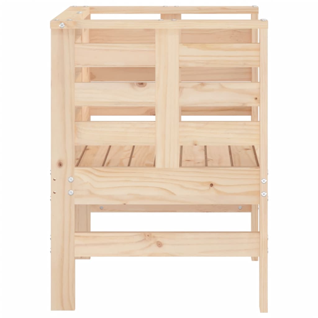 vidaXL Scaune de grădină, 2 buc., 61,5x53x71 cm, lemn masiv de pin