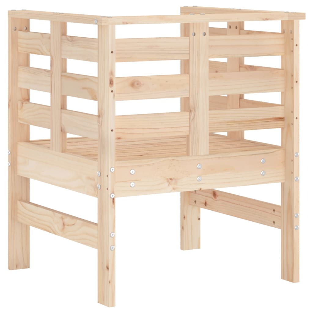 vidaXL Scaune de grădină, 2 buc., 61,5x53x71 cm, lemn masiv de pin