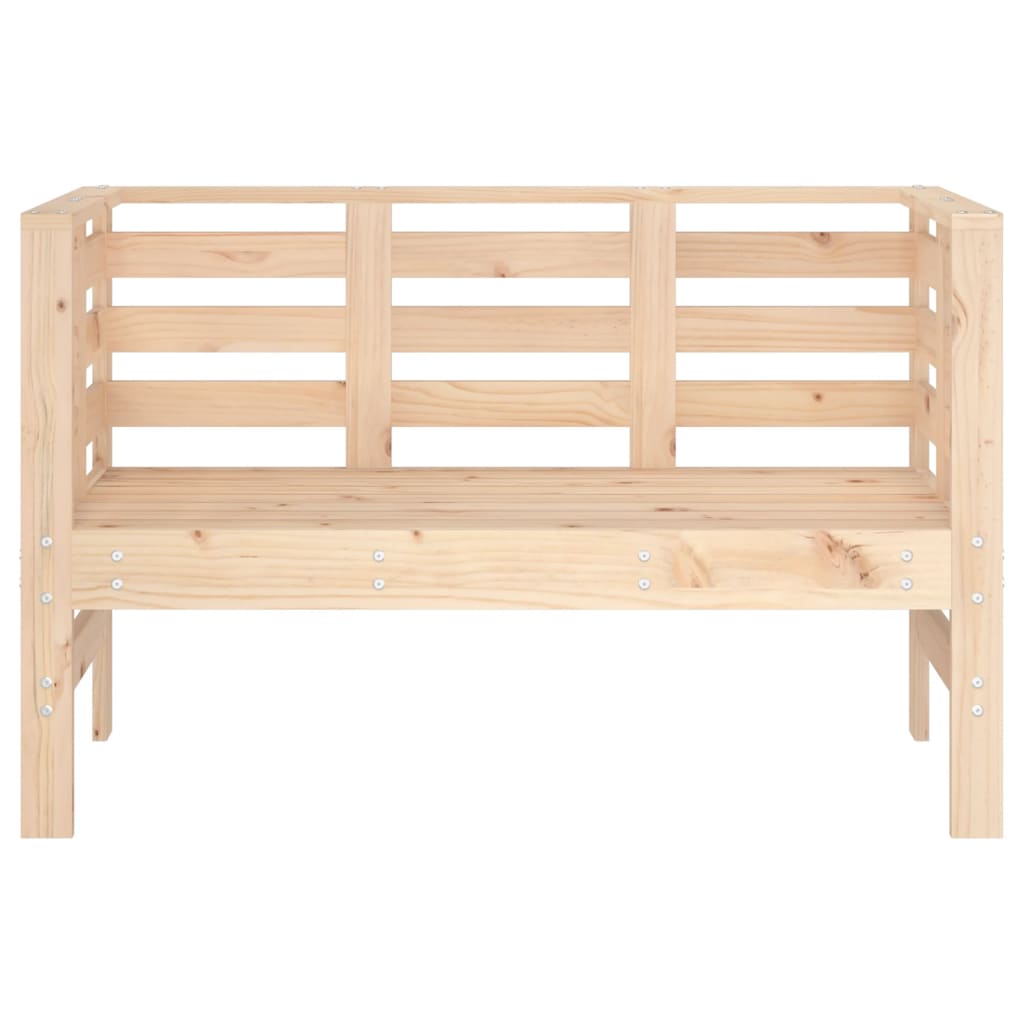 vidaXL Bancă de grădină, 111,5x53x71 cm, lemn masiv de pin vidaXL Bancă de grădină, 111,5x53x71 cm, lemn masiv de pin