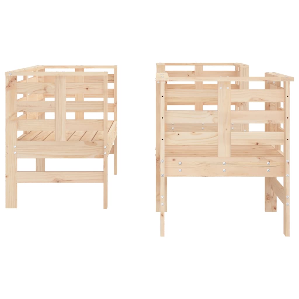 vidaXL Set mobilier de grădină, 3 piese, lemn masiv de pin vidaXL Set mobilier de grădină, 3 piese, lemn masiv de pin