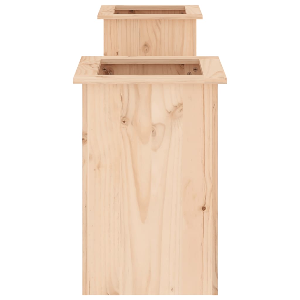 vidaXL Jardinieră bancă, 184,5x39,5x56,5 cm, lemn masiv de pin
