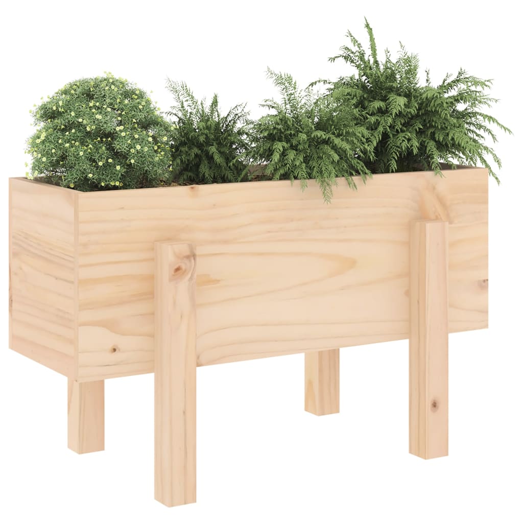 vidaXL Jardinieră de grădină, 62x30x38 cm, lemn masiv de pin vidaXL Jardinieră de grădină, 62x30x38 cm, lemn masiv de pin