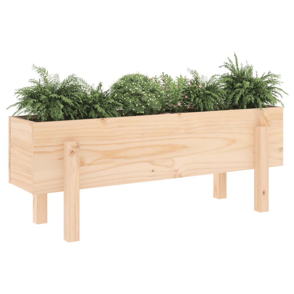 vidaXL Strat înălțat de grădină, 101x30x38 cm, lemn masiv de pin