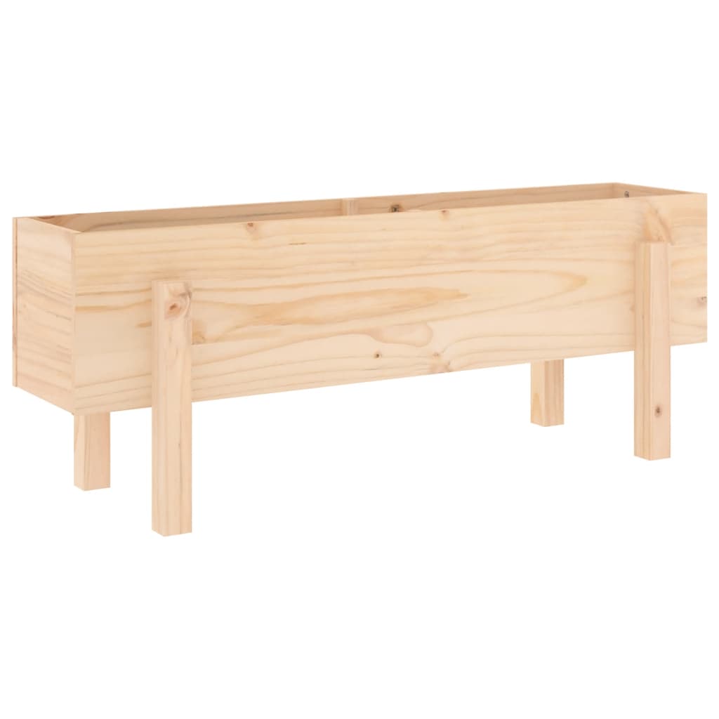 vidaXL Strat înălțat de grădină, 101x30x38 cm, lemn masiv de pin