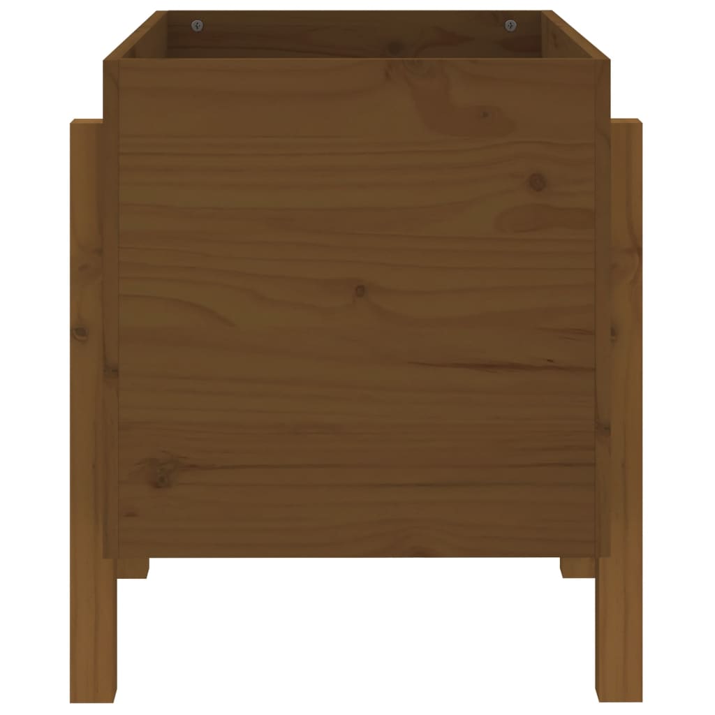vidaXL Jardinieră de grădină, maro miere, 62x50x57 cm, lemn masiv pin vidaXL Jardinieră de grădină, maro miere, 62x50x57 cm, lemn masiv pin