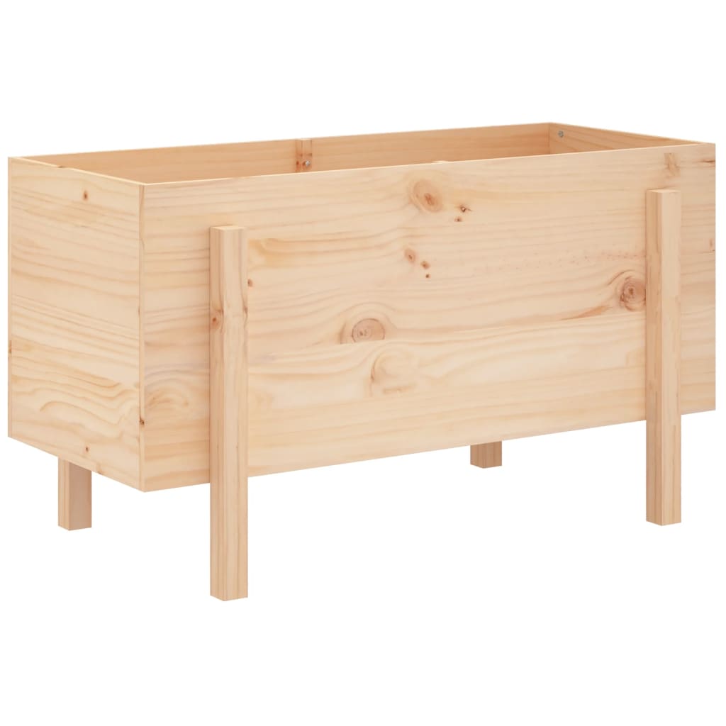 vidaXL Strat înălțat de grădină, 101x50x57 cm, lemn masiv de pin