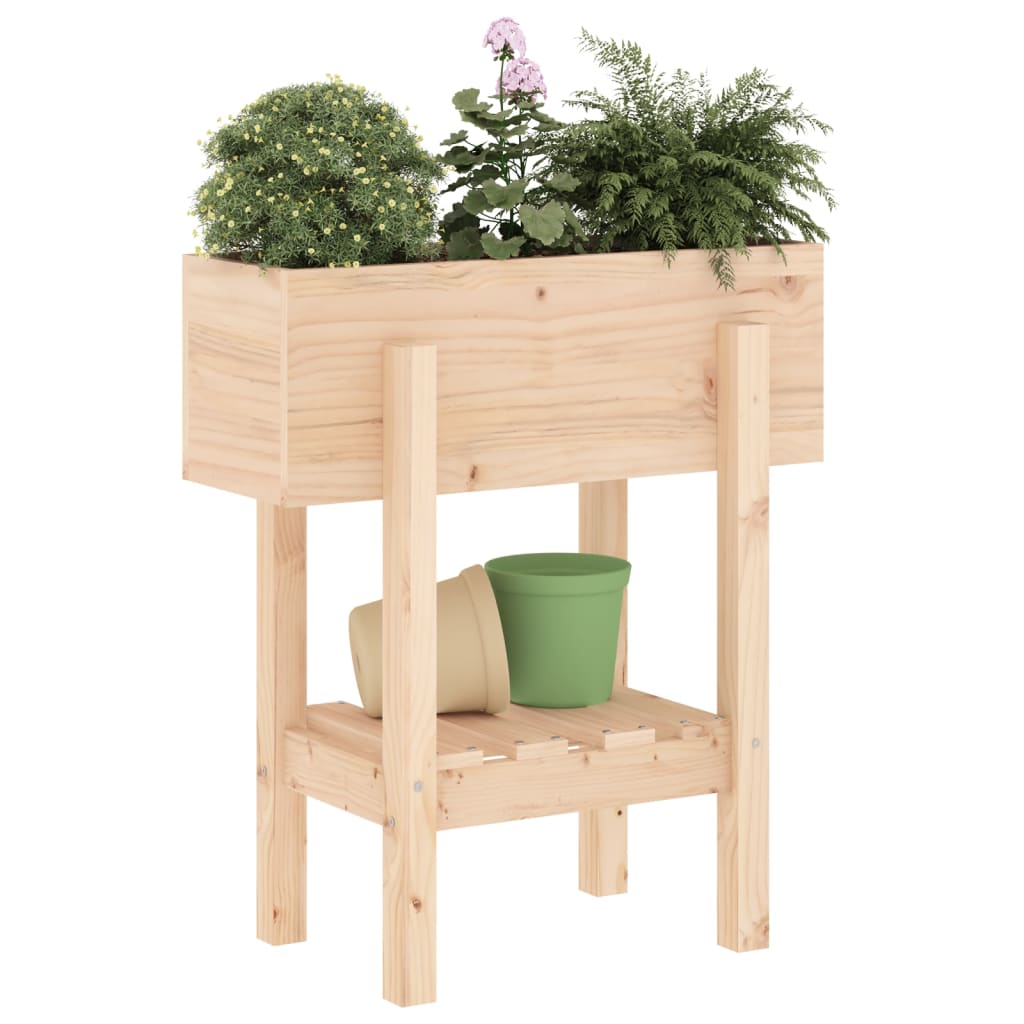 vidaXL Jardinieră de grădină, 62x30x69 cm, lemn masiv de pin vidaXL Jardinieră de grădină, 62x30x69 cm, lemn masiv de pin