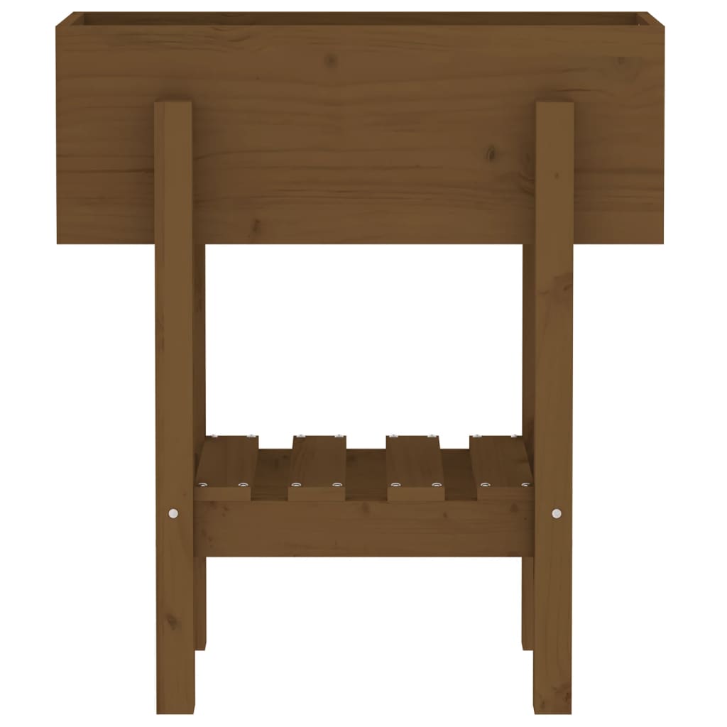 vidaXL Jardinieră de grădină, maro miere, 62x30x69 cm, lemn masiv pin vidaXL Jardinieră de grădină, maro miere, 62x30x69 cm, lemn masiv pin