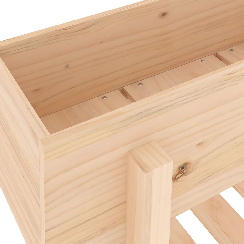 vidaXL Strat înălțat de grădină, 101x30x69 cm, lemn masiv de pin