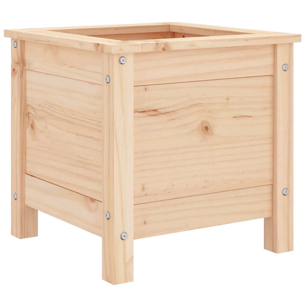 vidaXL Jardinieră de grădină, 40x40x39 cm, lemn masiv de pin vidaXL Jardinieră de grădină, 40x40x39 cm, lemn masiv de pin