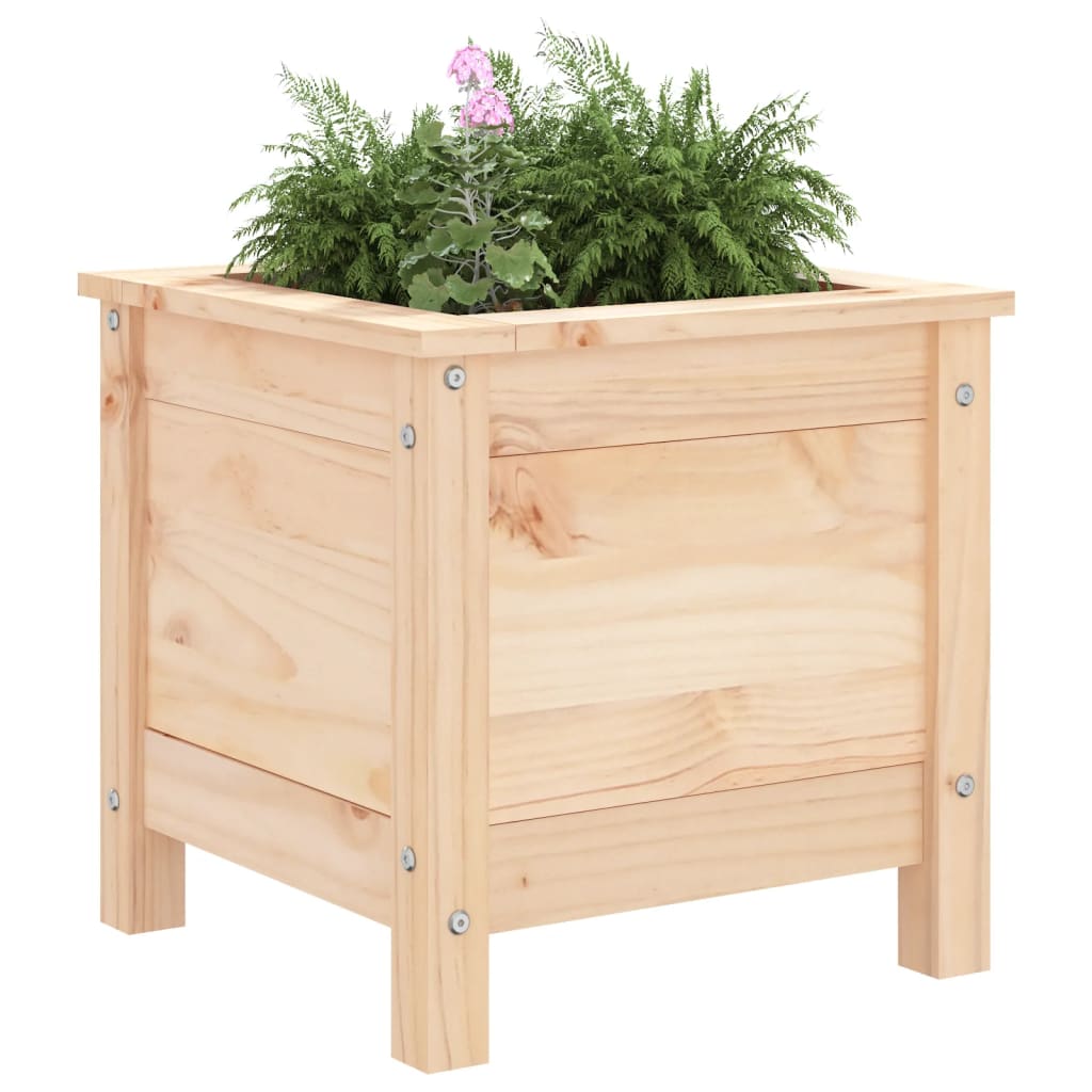 vidaXL Jardinieră de grădină, 40x40x39 cm, lemn masiv de pin vidaXL Jardinieră de grădină, 40x40x39 cm, lemn masiv de pin