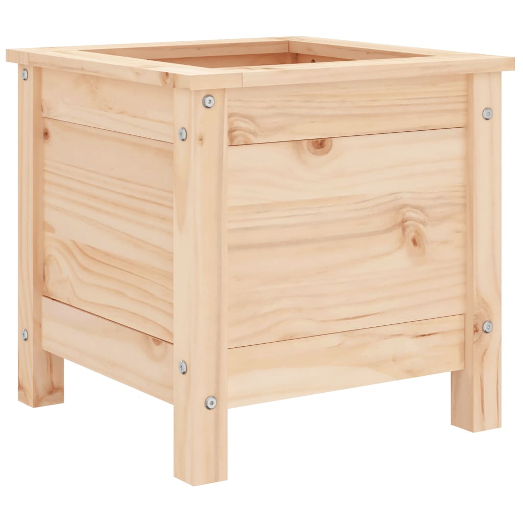 vidaXL Jardinieră de grădină, 40x40x39 cm, lemn masiv de pin vidaXL Jardinieră de grădină, 40x40x39 cm, lemn masiv de pin