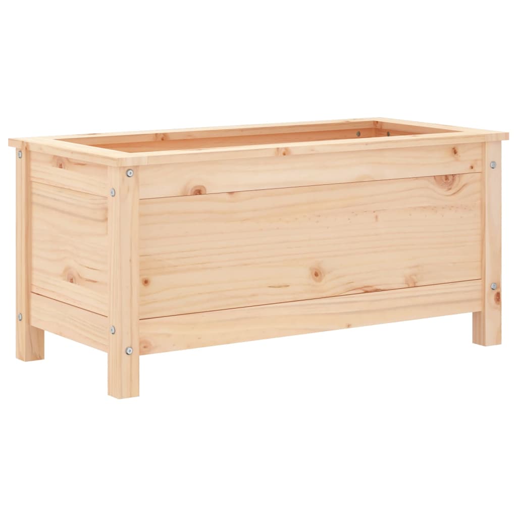 vidaXL Jardinieră de grădină, 82,5x40x39 cm, lemn masiv de pin