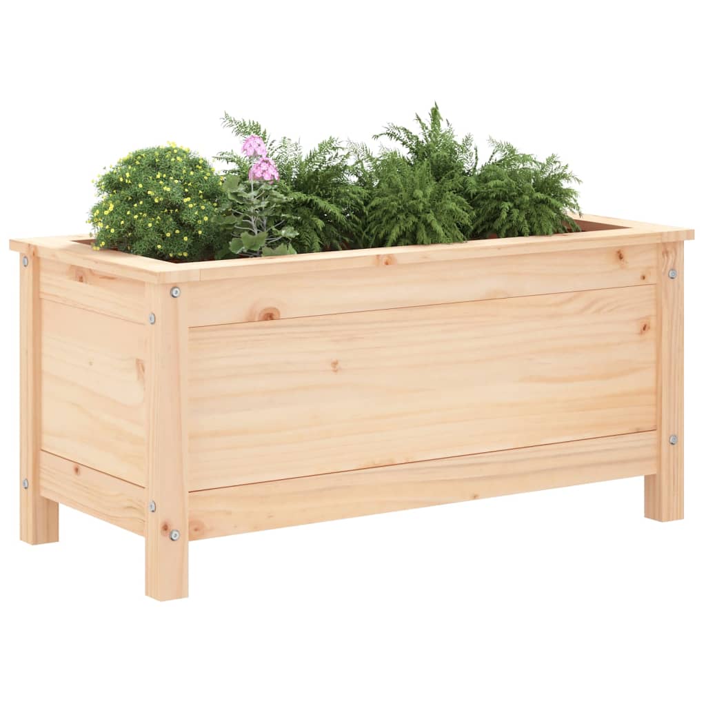 vidaXL Jardinieră de grădină, 82,5x40x39 cm, lemn masiv de pin