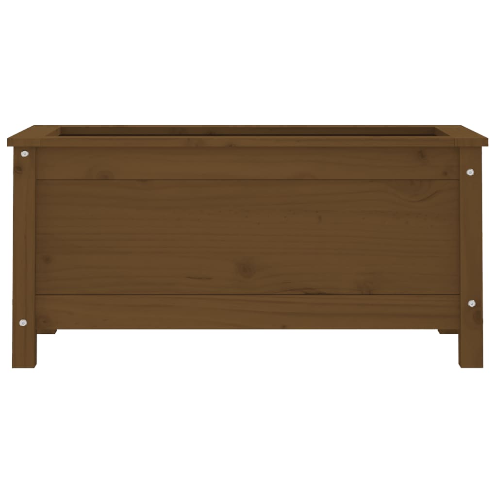 vidaXL Jardinieră de grădină, maro miere, 82,5x40x39 cm lemn masiv pin vidaXL Jardinieră de grădină, maro miere, 82,5x40x39 cm lemn masiv pin