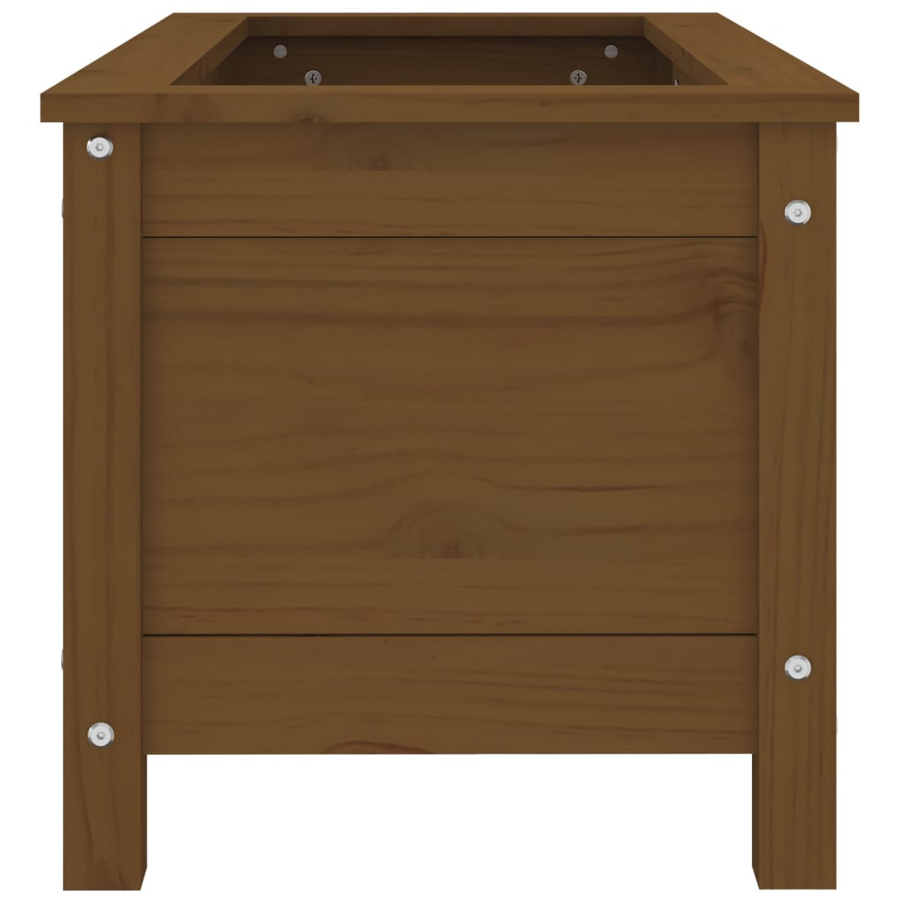 vidaXL Jardinieră de grădină, maro miere, 82,5x40x39 cm lemn masiv pin vidaXL Jardinieră de grădină, maro miere, 82,5x40x39 cm lemn masiv pin