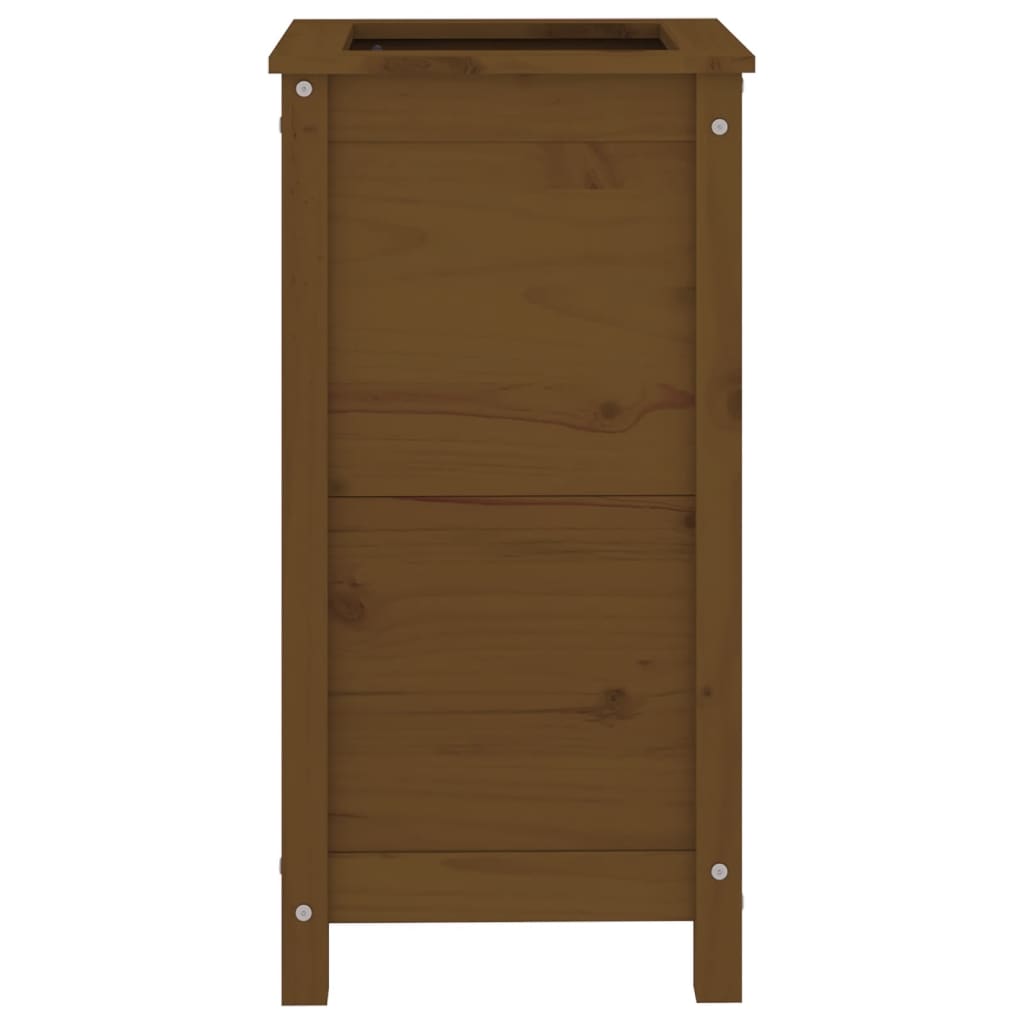 vidaXL Jardinieră de grădină, maro miere, 40x40x78 cm, lemn masiv pin vidaXL Jardinieră de grădină, maro miere, 40x40x78 cm, lemn masiv pin