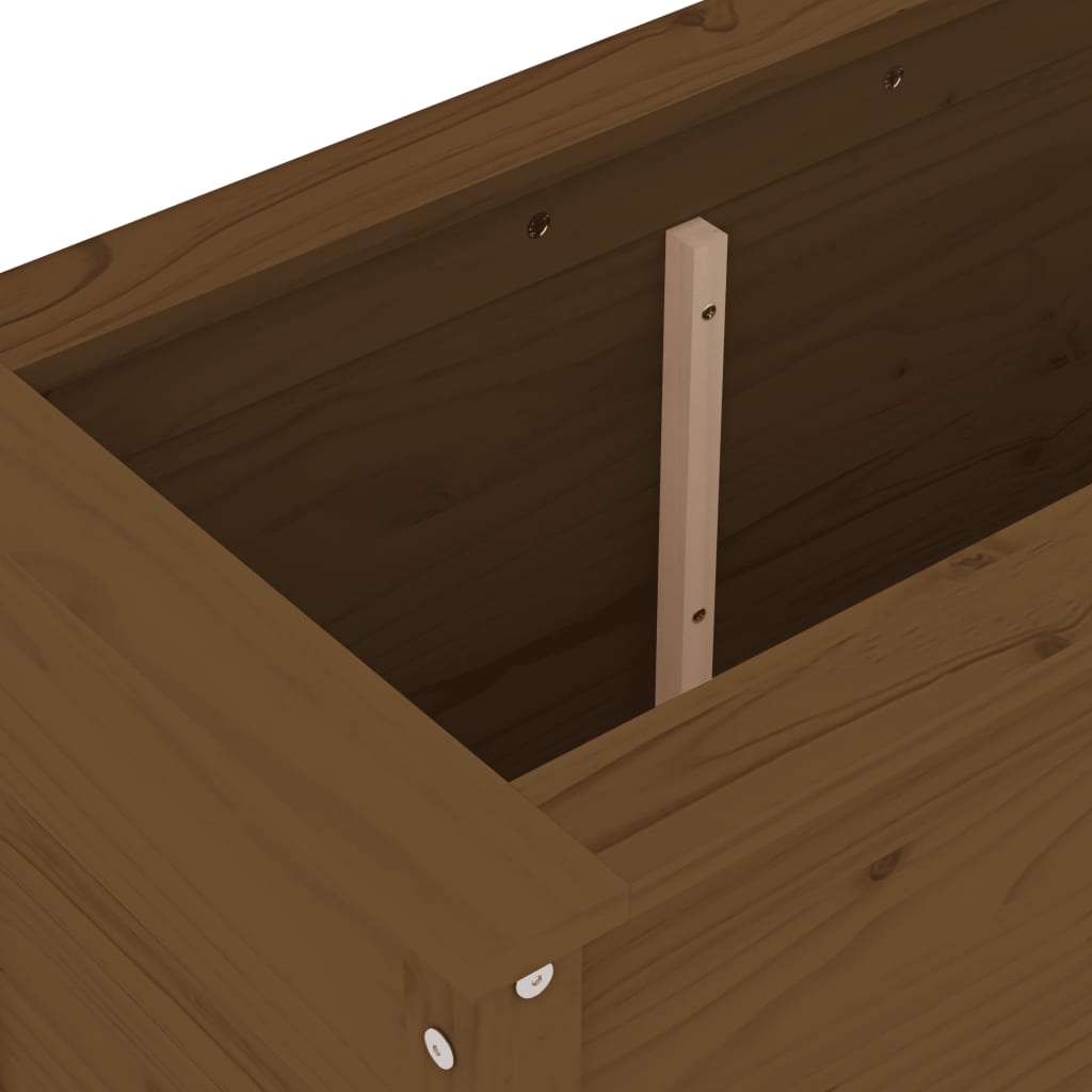 vidaXL Jardinieră de grădină, maro miere, 82,5x40x78 cm lemn masiv pin vidaXL Jardinieră de grădină, maro miere, 82,5x40x78 cm lemn masiv pin