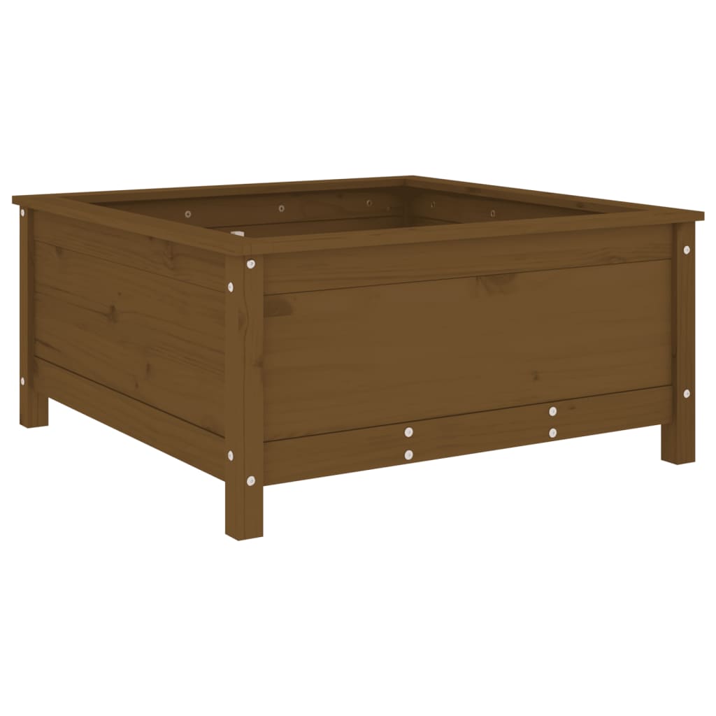 vidaXL Jardinieră grădină, maro miere, 82,5x82,5x39 cm lemn masiv pin vidaXL Jardinieră grădină, maro miere, 82,5x82,5x39 cm lemn masiv pin