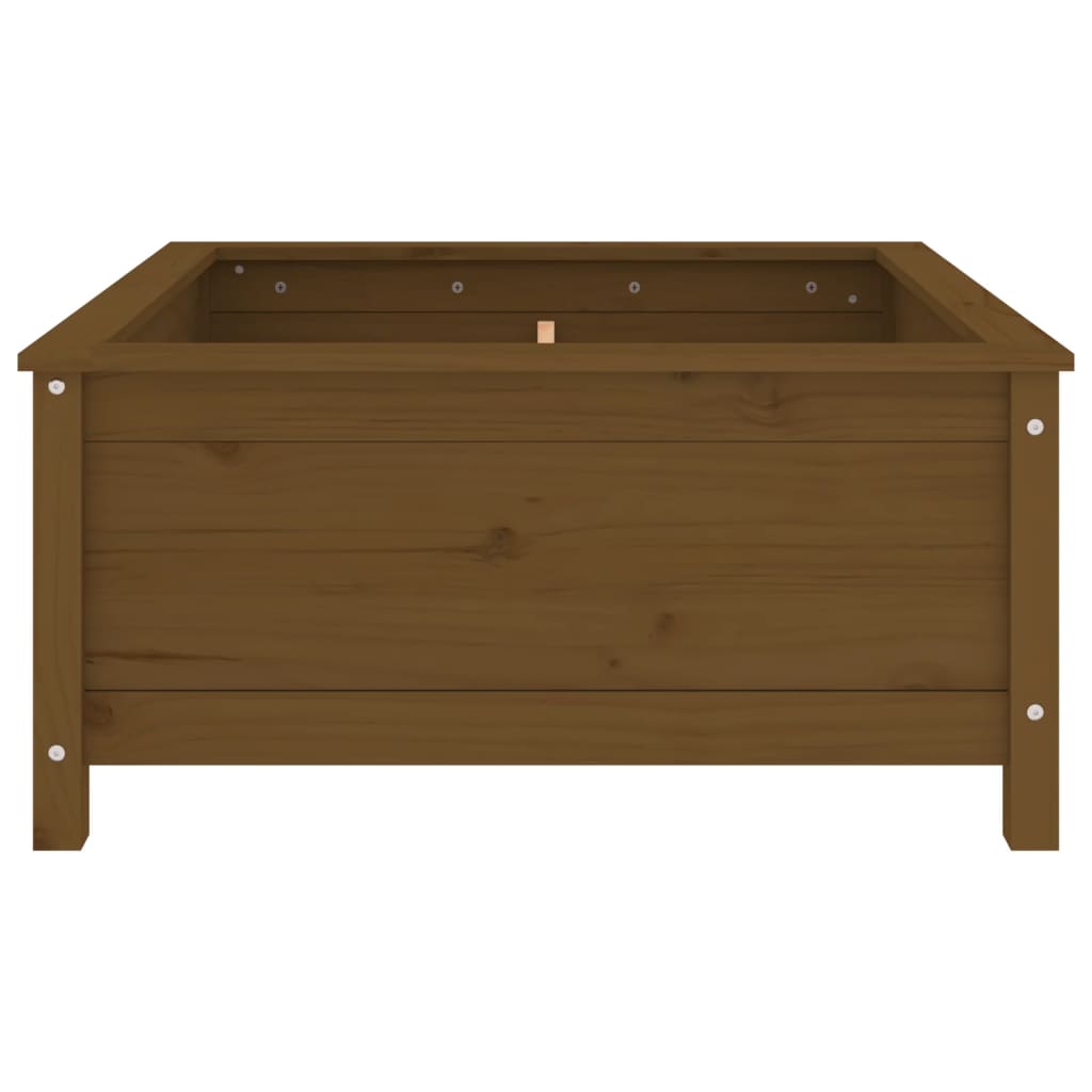 vidaXL Jardinieră grădină, maro miere, 82,5x82,5x39 cm lemn masiv pin vidaXL Jardinieră grădină, maro miere, 82,5x82,5x39 cm lemn masiv pin