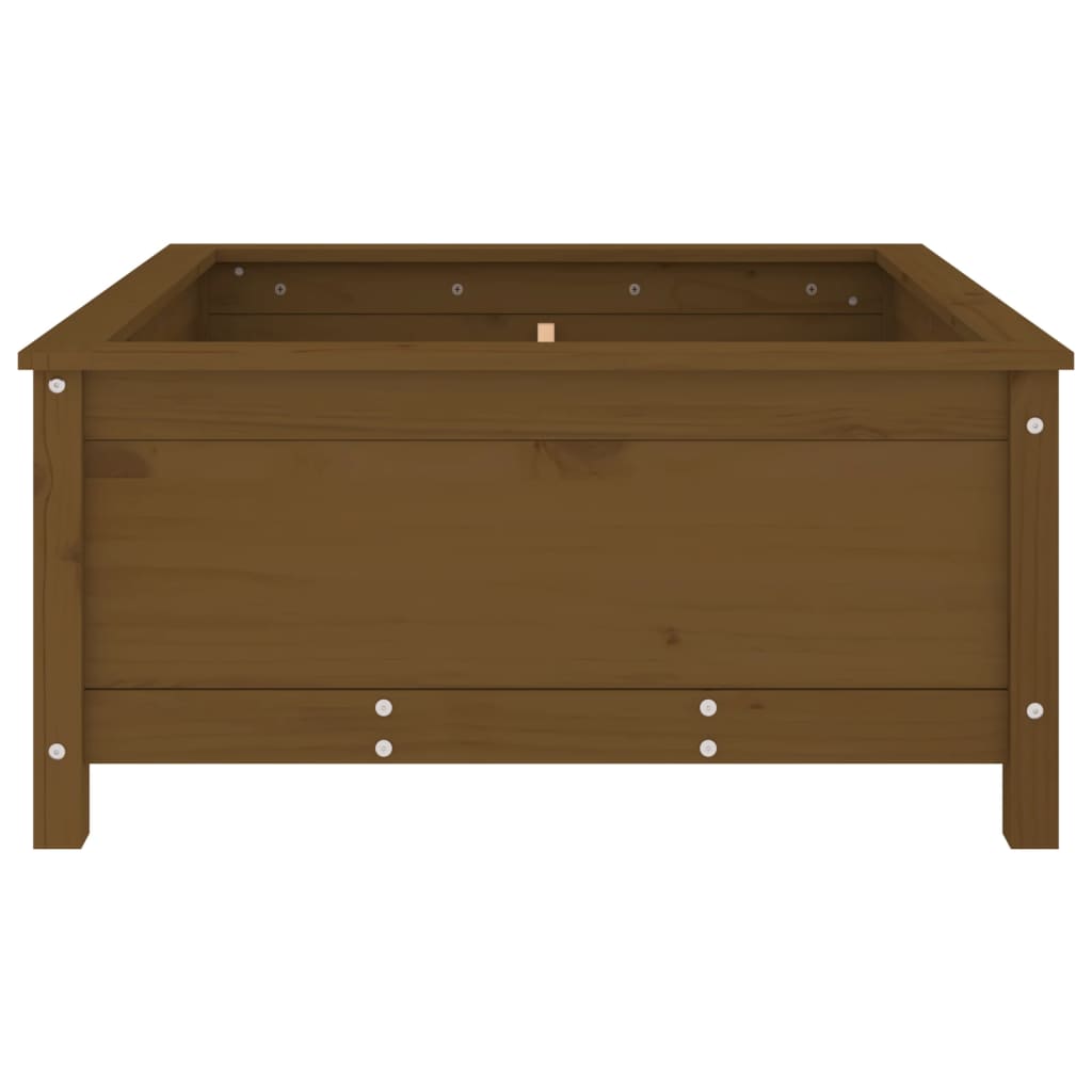 vidaXL Jardinieră grădină, maro miere, 82,5x82,5x39 cm lemn masiv pin vidaXL Jardinieră grădină, maro miere, 82,5x82,5x39 cm lemn masiv pin