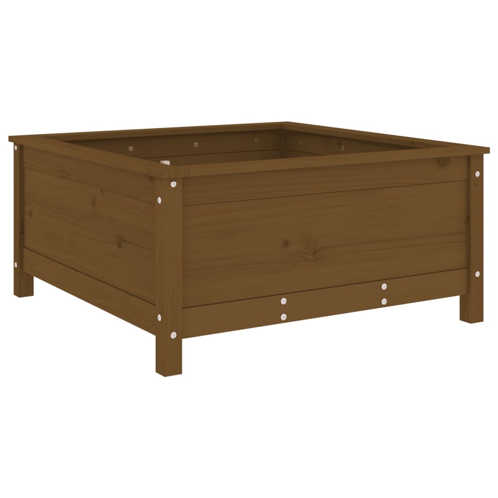 vidaXL Jardinieră grădină, maro miere, 82,5x82,5x39 cm lemn masiv pin vidaXL Jardinieră grădină, maro miere, 82,5x82,5x39 cm lemn masiv pin