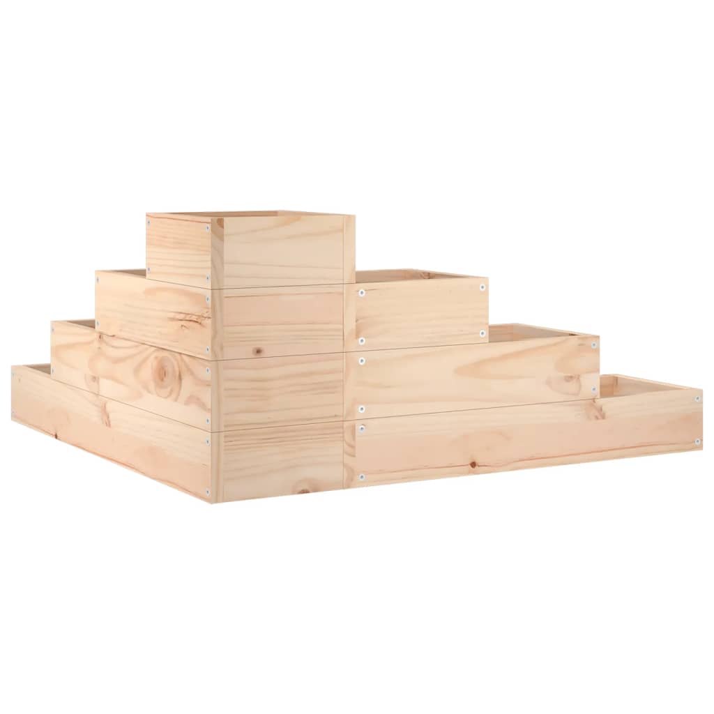 vidaXL Jardinieră grădină 4 niveluri, 80,5x79x36 cm lemn masiv pin vidaXL Jardinieră grădină 4 niveluri, 80,5x79x36 cm lemn masiv pin