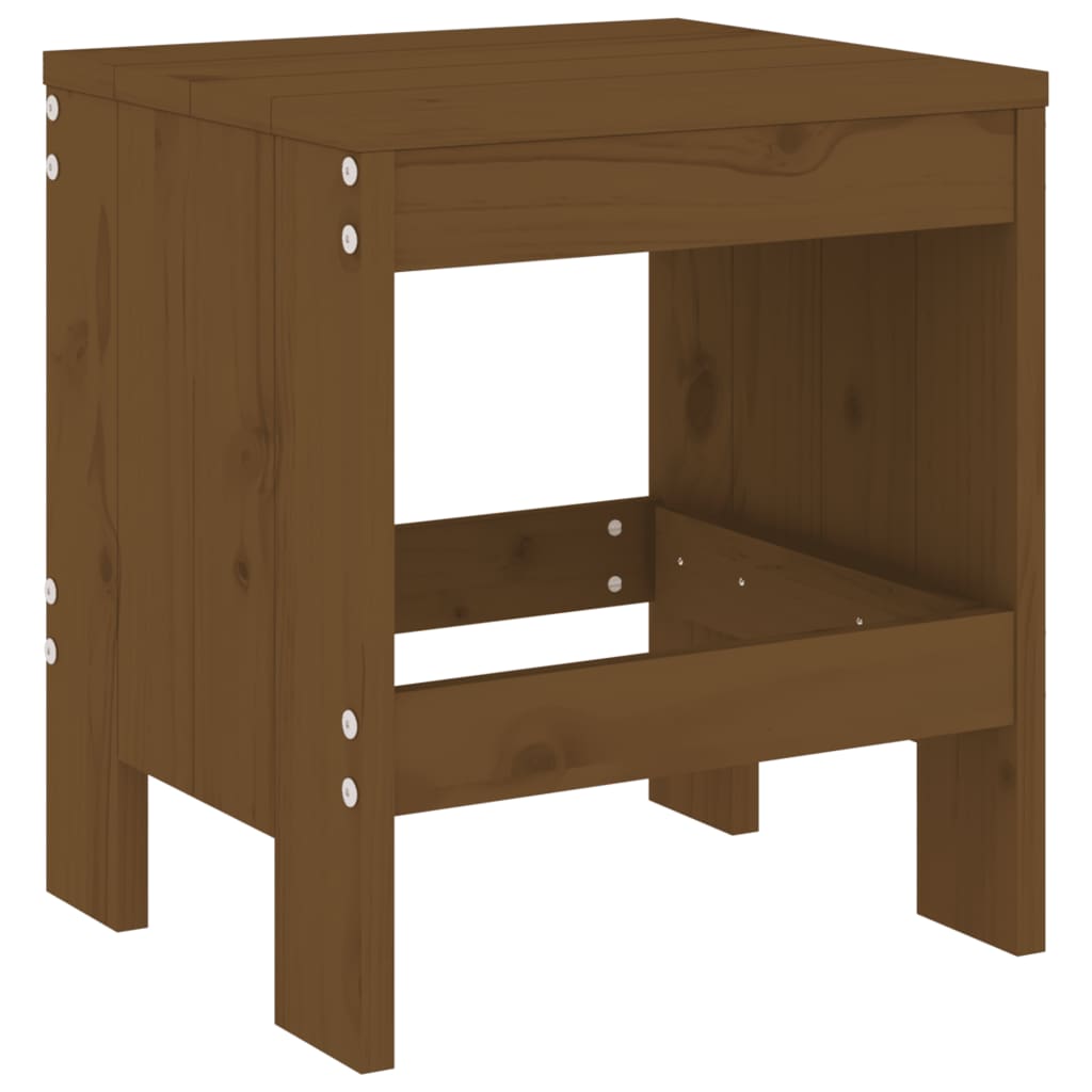 vidaXL Taburete grădină 2 buc. maro miere 40x36x45 cm lemn masiv pin vidaXL Taburete grădină 2 buc. maro miere 40x36x45 cm lemn masiv pin
