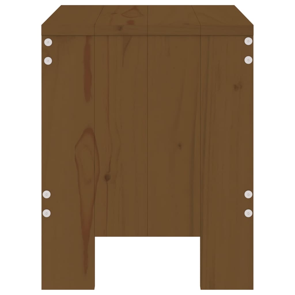 vidaXL Taburete grădină 2 buc. maro miere 40x36x45 cm lemn masiv pin vidaXL Taburete grădină 2 buc. maro miere 40x36x45 cm lemn masiv pin
