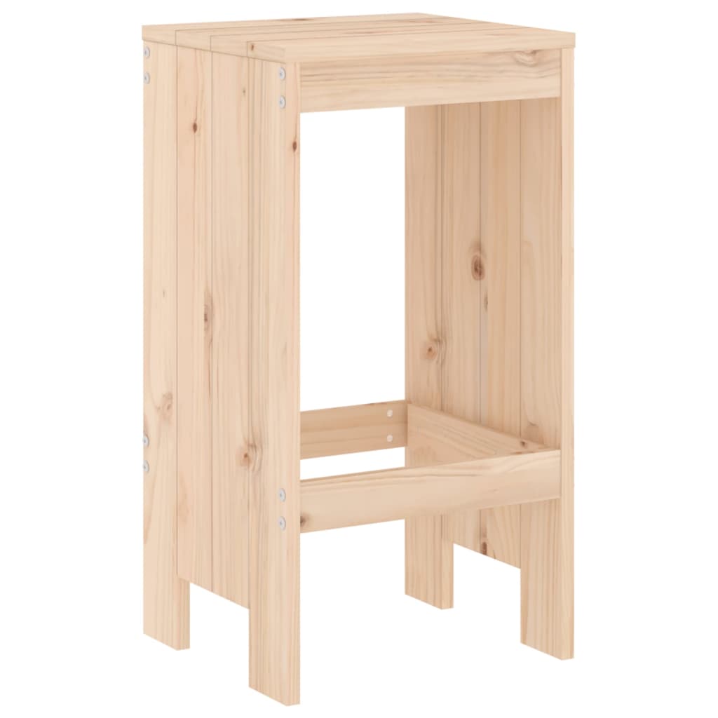 vidaXL Taburete de bar, 2 buc., 40x36x75 cm, lemn masiv de pin