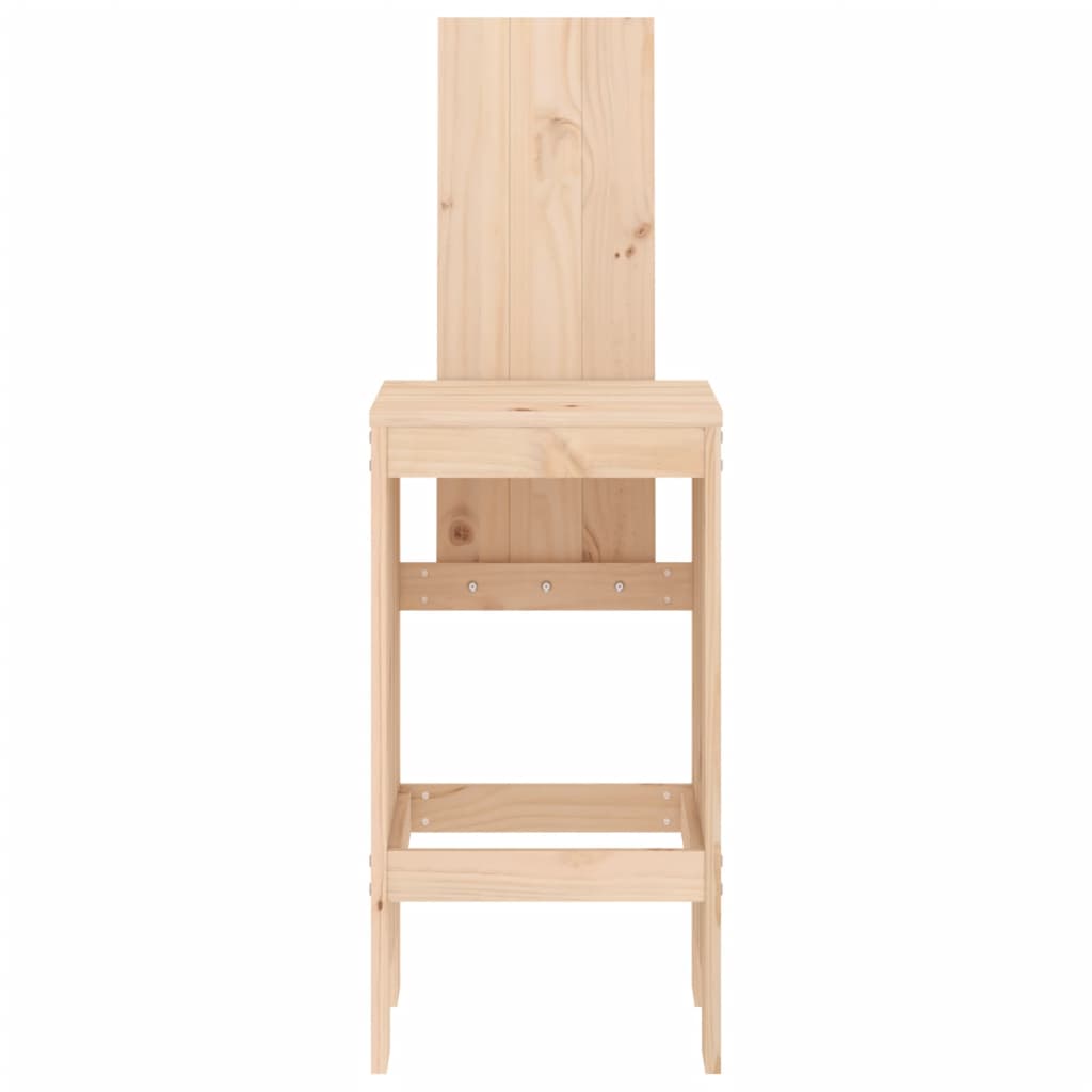 vidaXL Scaune de bar, 2 buc., 40x42x120 cm, lemn masiv de pin vidaXL Scaune de bar, 2 buc., 40x42x120 cm, lemn masiv de pin