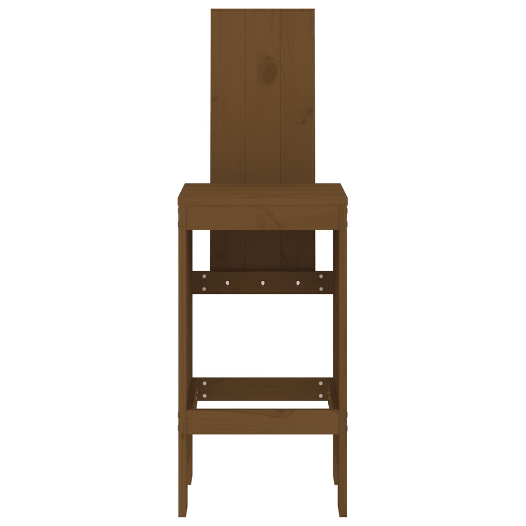 vidaXL Scaune de bar 2 buc. maro miere 40x42x120 cm lemn masiv de pin vidaXL Scaune de bar 2 buc. maro miere 40x42x120 cm lemn masiv de pin