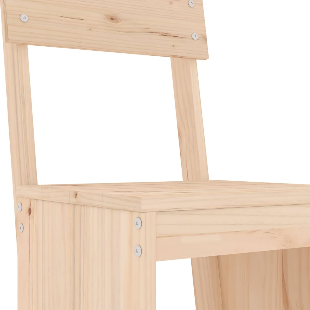 vidaXL Taburete de bar, 2 buc., 40x48,5x115,5 cm, lemn masiv de pin