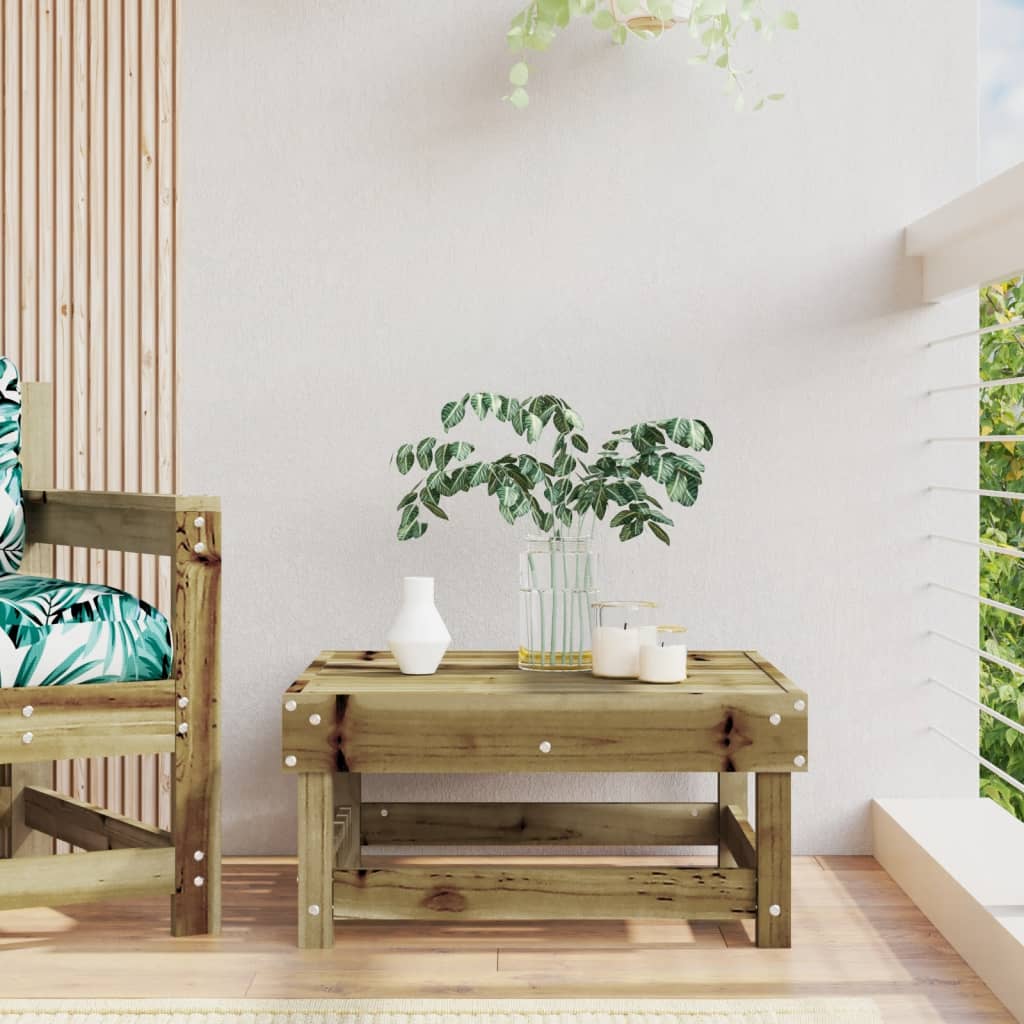 vidaXL Taburet de grădină, lemn de pin impregnat