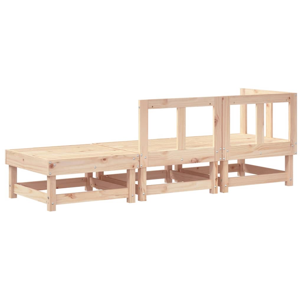 vidaXL Set mobilier de grădină, 3 piese, lemn masiv de pin vidaXL Set mobilier de grădină, 3 piese, lemn masiv de pin