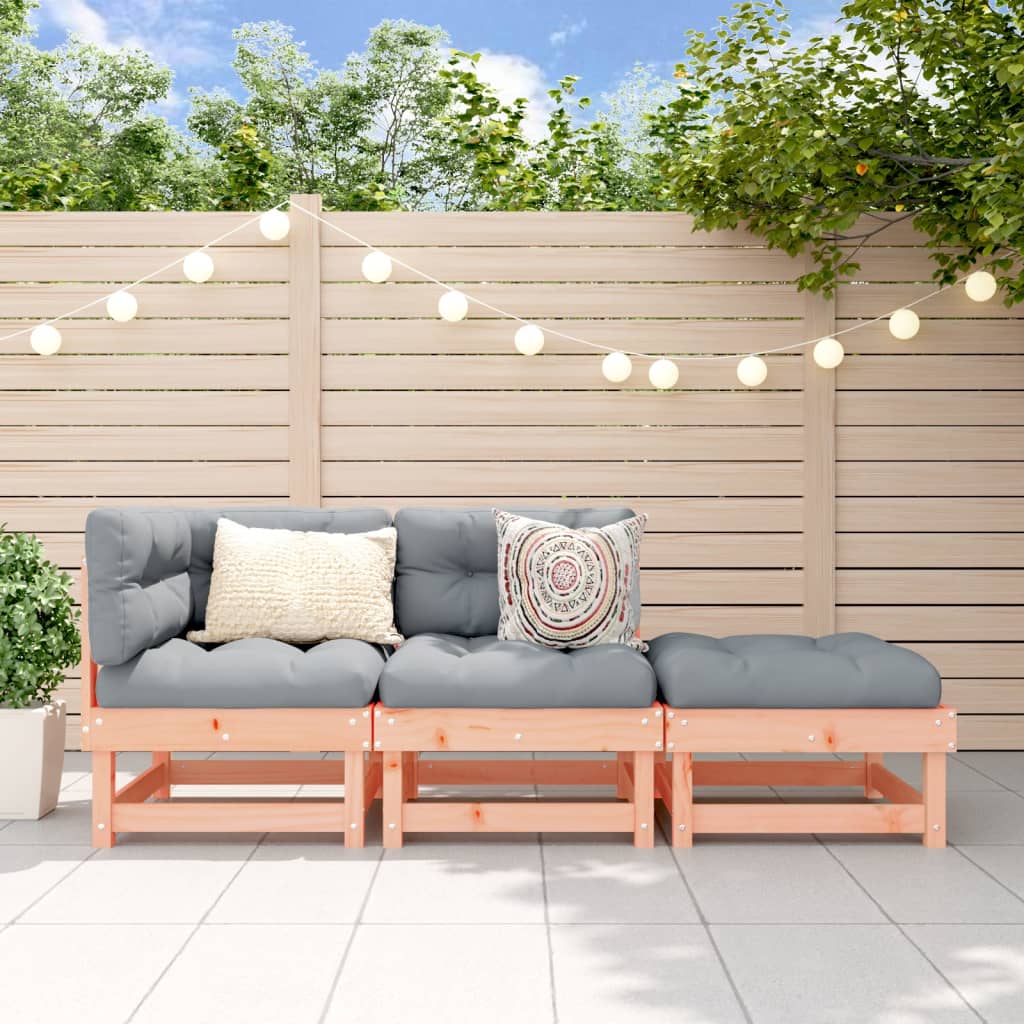 vidaXL Set mobilier de grădină, 3 piese, lemn masiv douglas vidaXL Set mobilier de grădină, 3 piese, lemn masiv douglas
